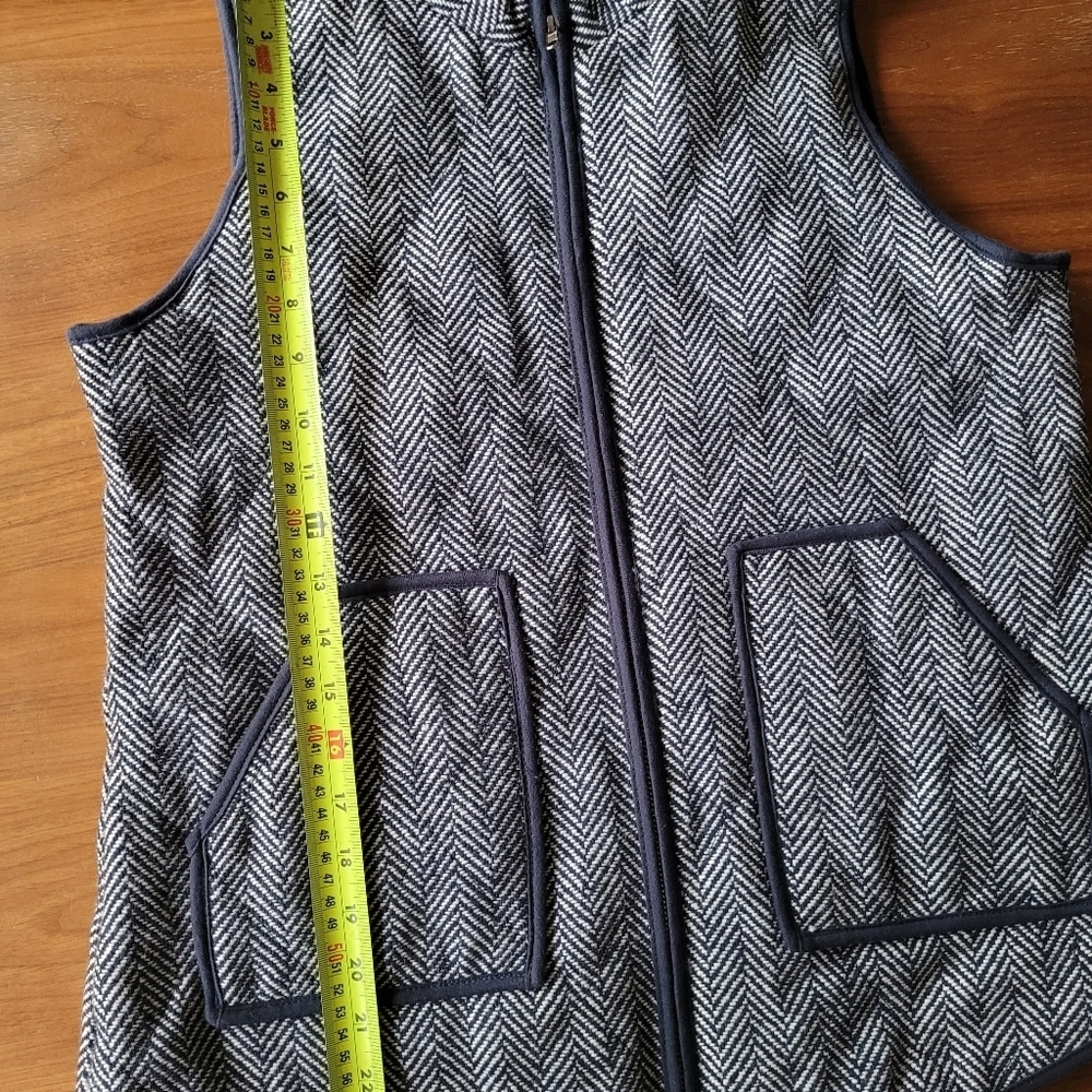 KATYDID WOMen's Blue Herringbone Vest - Picture 7 of 12